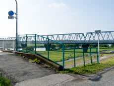 流山橋とＪＲ武蔵野線